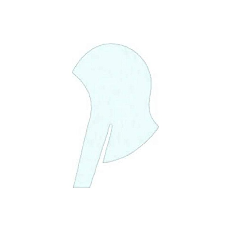 Fripac-Medis Double-Layered Disposable Highlighting Plain Caps, White - Pack of