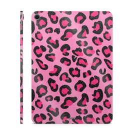Glossy Glitter Tablet Skin Compatible with Apple iPad Air 11" (M3) 2025 - Pink Leopard - Premium 3M Vinyl Protective Wrap Decal Cover - Easy to Apply | Crafted in The USA by MightySkins