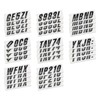 STIFFIE Techtron Black/Silver 3" Boat & PWC Registration Decals •