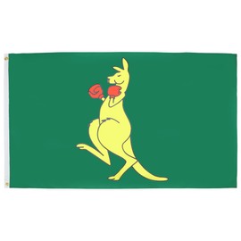 Boxing Kangaroo Small Flag 3ft x 2ft
