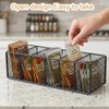 Qinpufu Spice Organizer for Cabinet, 6 Grid Metal Spice Rack,