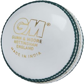 Gunn & Moore GM Leather Cricket Match Ball, Maestro Grade 1 County, White, Senior/Adult/Mens