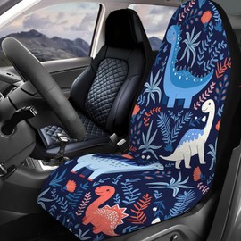 GENANY Dinosaur Premium Car Seat Towel, Fit Non-Slip Waterproof Protector & Sweatproof for Gym, Pets and Water Sport, Universal Fit Towel Seat Covers for Car, Spring Holiday Edition