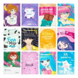 10 Pz Mascarillas Tipo Coreanas Kawaii Hidratante Antiedad Grasa