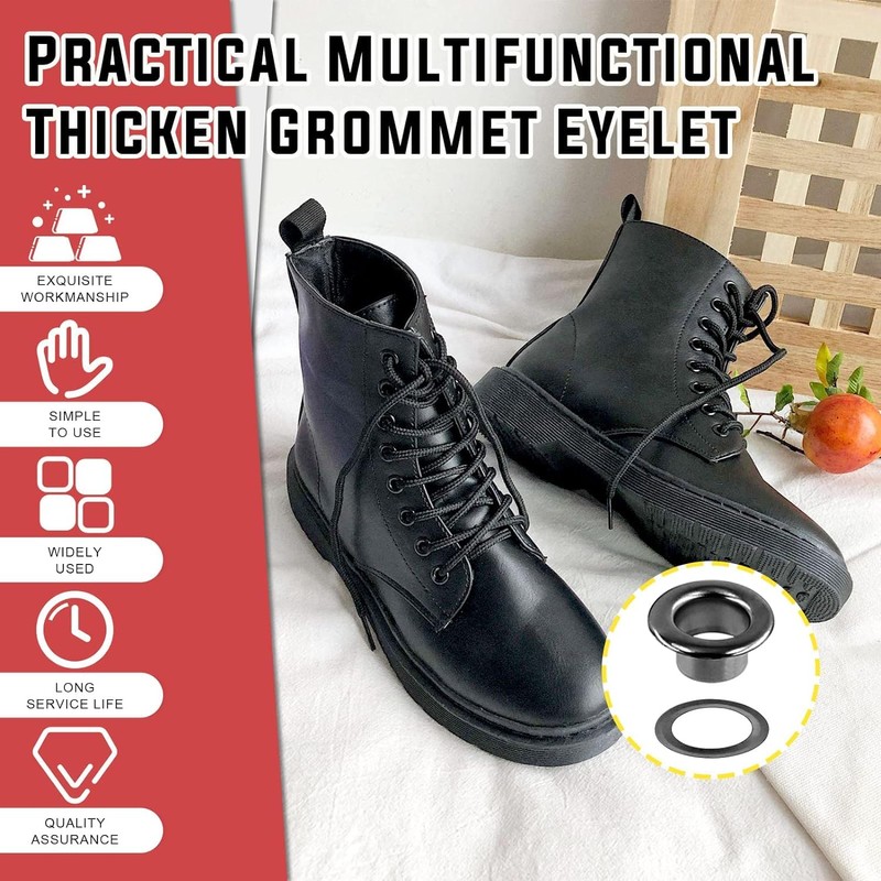 200 Pcs Double Sided Eyelet Ball Eyelets Leather Craft Handmade