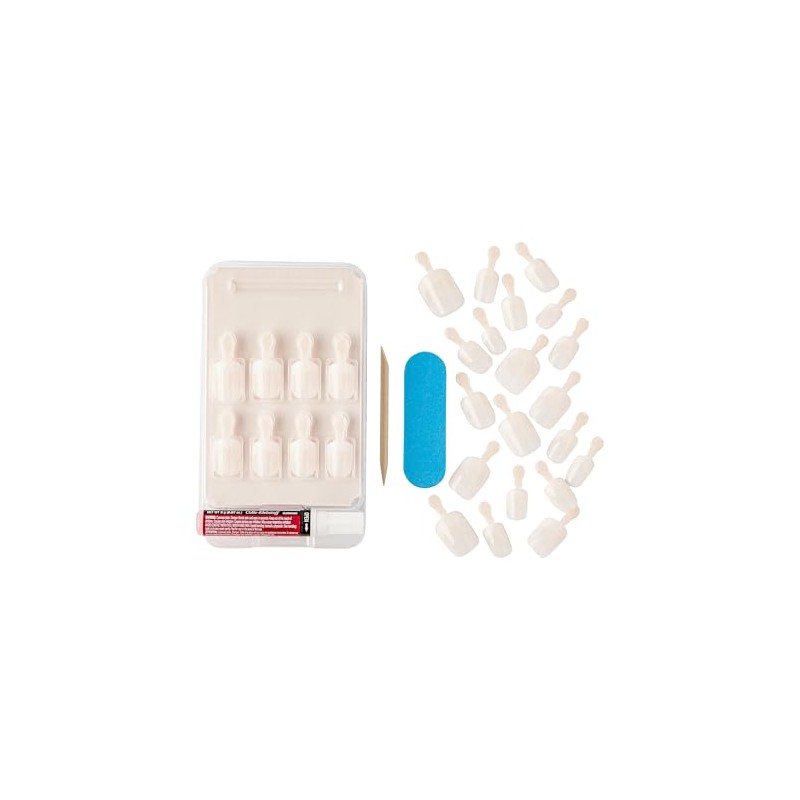 Kiss Products 28 Kiss Acrylic Nude French Nails, 0.2 Pound