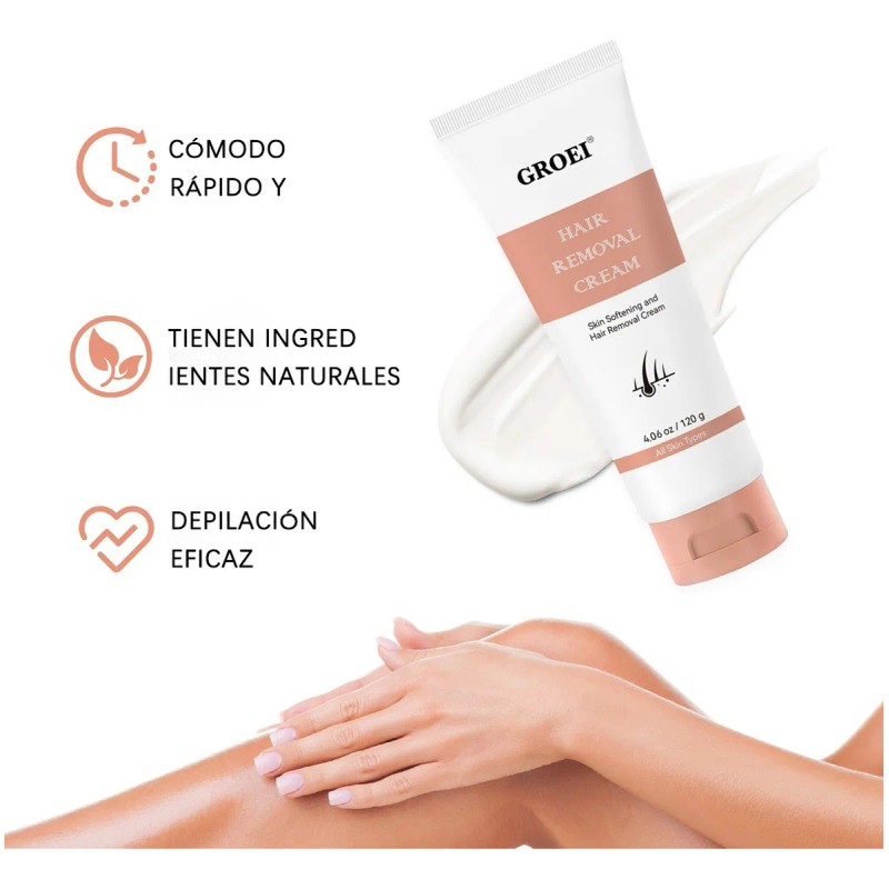 Crema Depilatoria Corporal Con Espátula Para Mujer Y Hombres