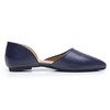 VenusCelia D'Orsay Zapatos planos para mujer, azul marino, (Navy Pu),