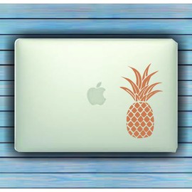 Dabbledown Decals Gold Pineapple Small Laptop Version Car Window Windshield Banner Lettering Decal Sticker Decals Stickers Girl JDM Drift