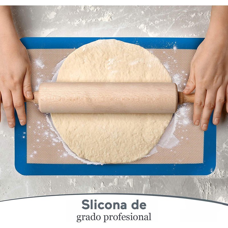 U Chef Set de Alfombrillas antiadherentes para hornear, Tapete para