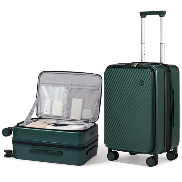 mixi 20 Inch Expandable Carry On Luggage PC Hard Shell