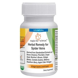 Horse Chestnut Extract Blend (20% Aescin) - 500mg - 60 Vegan Capsules - Spider Veins Remedy