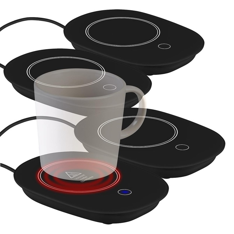 PEARL Office Cup Warmers: Set of 4 USB Cup Warmers