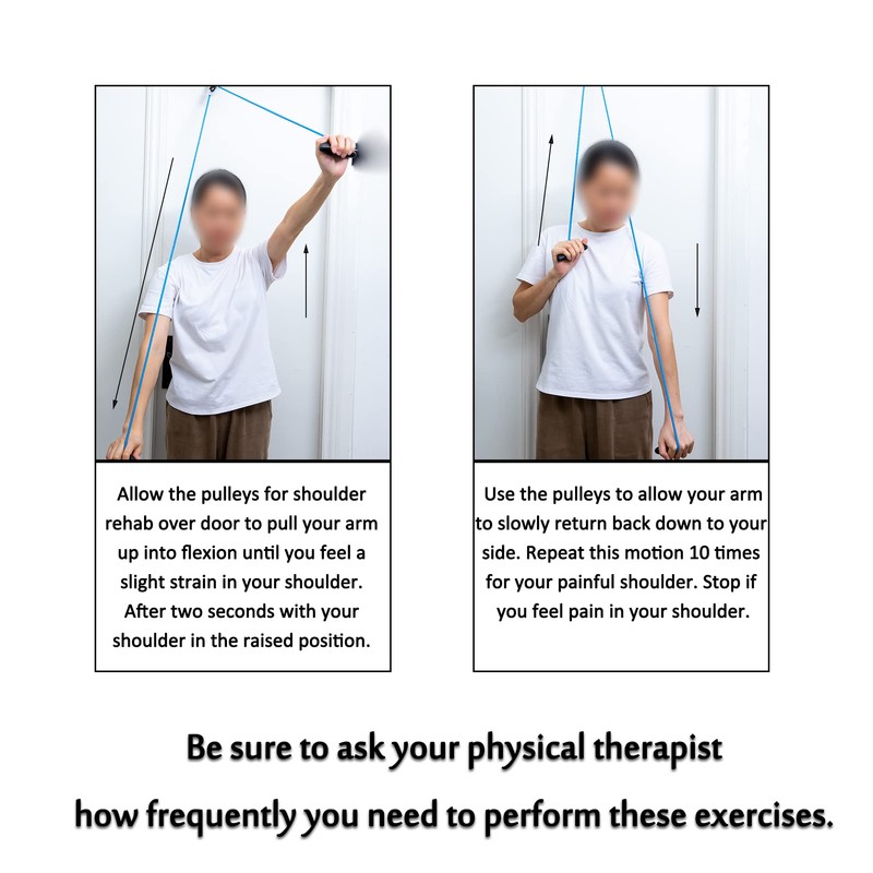 Shoulder Pulley Over The Door Physical Therapy System, Exercise Pulley,