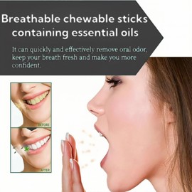 Che/wable Essential Oil Breath Stick for Arom/atherapy,Essential Oil Breather,Che/wable Breathers,Natural Focusing &Clear Respiratory Function,Focus Clear Respiratory Function,Aid to Stop Smo/king