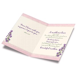 Prime Greetings Mom Sympathy Card, Made in America, Eco-Friendly, Thick Card Stock with Premium Envelope 5in x 7.75in, Packaged in Protective Mailer