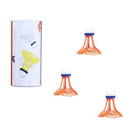 Voarge 3 Pieces Windproof Badminton Outdoor Badminton Shuttle, Windproof Nylon Shuttlecocks Control Skill Development for Training