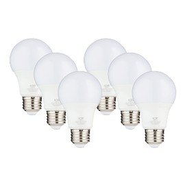 (Pack of 6) KOR 15W LED A19 Light Bulb (100W Equivalent), UL Listed, 4000K (Cool White), 1500 Lumens, Non-Dimmable, LED 15 Watt Standard Replacement Bulbs, with E26 Base, 10,000 Hours, Long Life