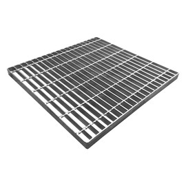 Natotela 24in Galvanized Steel Drain Grate-B125 Heavy Duty Metal Catch Basin Grate for 24" Concrete Catch Basin,Outdoor Drainage Grates for Garage,Sewer,Dowmspout,Driveway,Factory(23.8x23.8 in)
