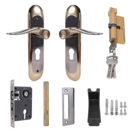 Iunipusy Household Door Lock Set with Key for Home, Aluminium Alloy, Anti-Theft