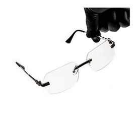 Street Knitted Men's Women's Silver Wire Metal Frame Rectangular Clear Tint Rimless Glasses Luxury Designer Unisex Hip Hop Fashion Retro Square Frameless Clear Lens Eye Glasses For Men