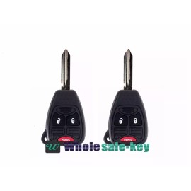 WHOLESALE KEY 2 New Uncut Replacement Keyless Remote Key Fob Transmitter 3btn for dodge
