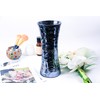 ZHIPINHUI 11.6" H 2024 Newly Built Black Golden Mosaic Vase,Exquisite
