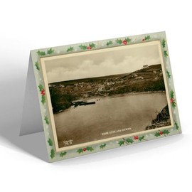 CHRISTMAS CARD - Vintage Devon - Hope Cove and Downs (b)