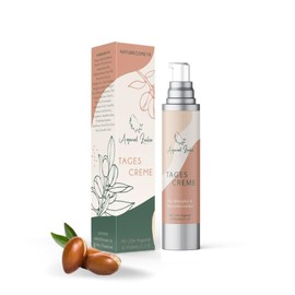 Argan Oil Magic Day Cream, Special for Sensitive and Dry Skin, Suitable for Allergy and Eczema People with 10 % Argan Oil, Allatoin, Zinc Oxide, Tocopherol and Vitamin C