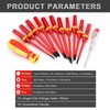 Premium Insulated Screwdrivers Set Insulated Professional Electricians Slotted Crossed Screwdriver