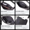 Phlox Men's Shoulder Bag, Small, Leather, Cross-Fit, Genuine Leather, Brand,