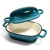 Davnjcka Enamelled Cast Iron Bread Loaf Pot, Non Stick Dutch