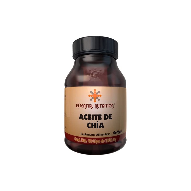 Essential Nutrition Aceite de Chía 40 Cápsulas de 1000 mg