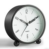 Analog Alarm Clock, 4 inch Super Silent Non Ticking Small
