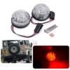 njssjd Defender LED Tail Light - 2pcs 73mm Clear Lens