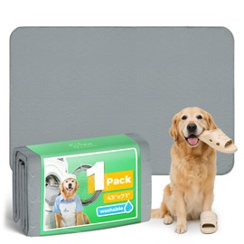 FXW Washable Pee Pads for Dogs, Puppy Pads with Super Absorbent, Specifically Designed for FXW Rollick/Homeplus 32inch 6 Panels Dog Playpen, 43" x 71" Rectangle, Gray, 1 Pack