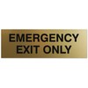 Signs ByLITA Basic Emergency Exit Only Sign | Easy Installation