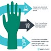 UNIGLOVES PRO.TECT Green HD+ Nitrile Extended Cuff Disposable Gloves -