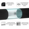 XIKUA 150mm Aluminium-Plastic Composite Flexible Ventilation Duct Hose