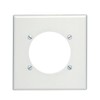 Leviton 2-Gang Flush Mount 2.465-Inch Diameter, Device Receptacle Wallplate, Device