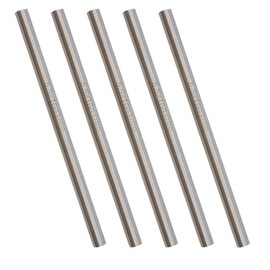 Rannb 5.5mm Dia Round Steel Rod Solid 100mm Length HSS Round Rod Lathe Bar Stock Tool for DIY Craft -5pcs