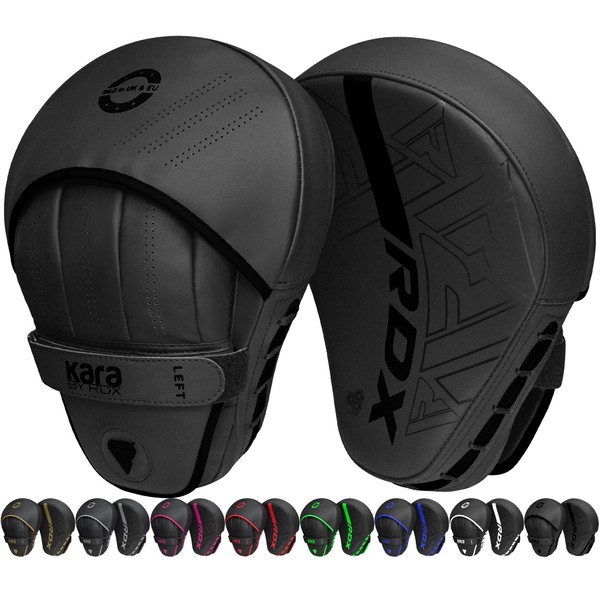RDX Boxing Pads Curved Focus Mitts, Maya Hide Leather Kara