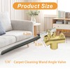 1/4" Carpet Cleaning Wand Angle Valve，Brass Angled Flow Control Valve