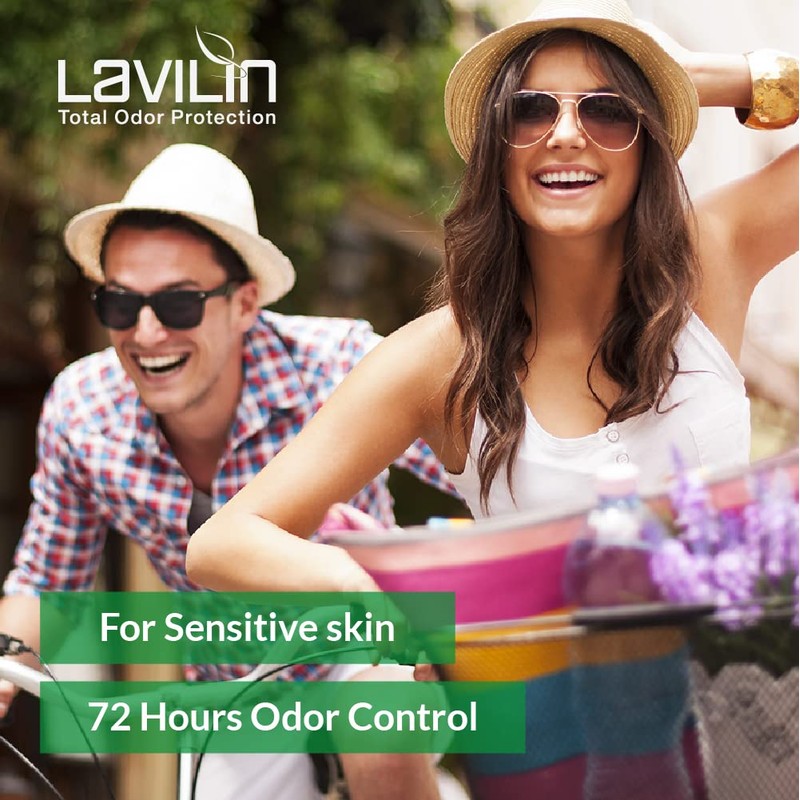 Lavilin Aluminum Free Natural Deodorant for Women and Men -