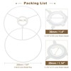 PATIKIL 7.9 Inch Lamp Shade Ring, 2 Set Lamp Shade