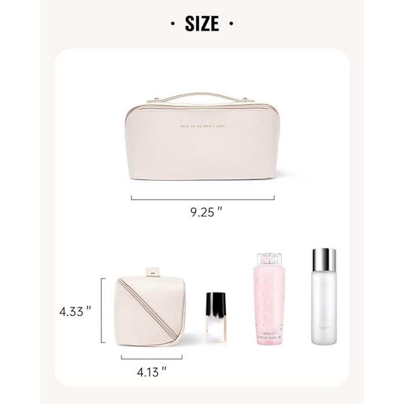 Travel Makeup Bag,Large Capacity Cosmetic Bags for Women,Waterproof Portable Pouch