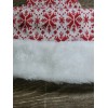 Unbranded Christmas Santa Hat with Snowflake design and White trim-Brand