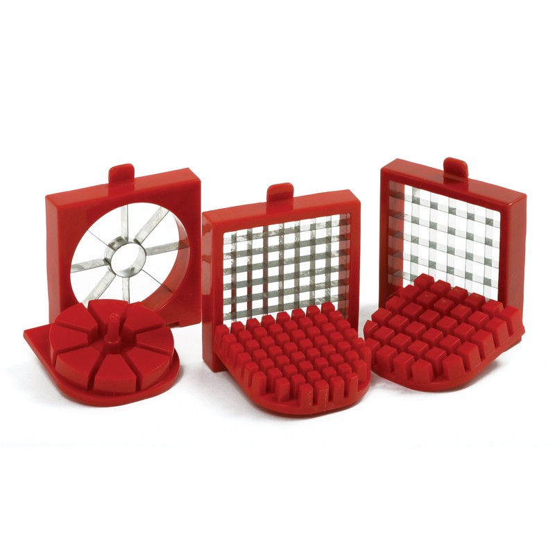 Norpro French Fry Cutter-Fruit Wedger, One Size, Silver