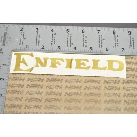 Royal Enfield Vintage NOS Royal Enfield Motorcycle Tank Decal Vinyl Gold Lettering 6 3/4"