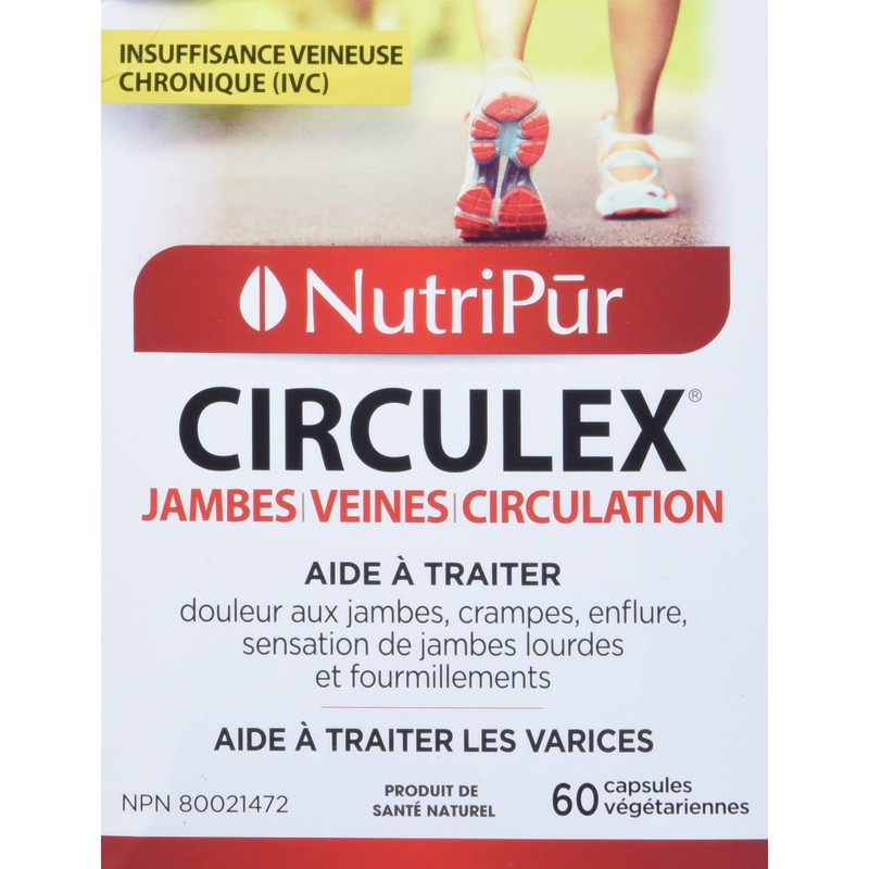 Nutripur Circulex, Venous Insufficiency, 60 vegetarian capsules